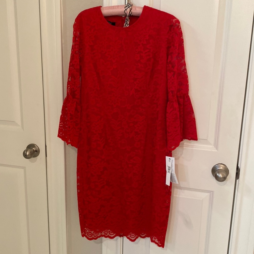 NWT Sexy red lace dress